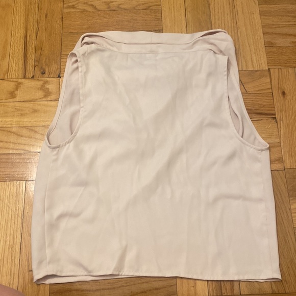 Tan cowl neck blouse - Picture 3 of 3